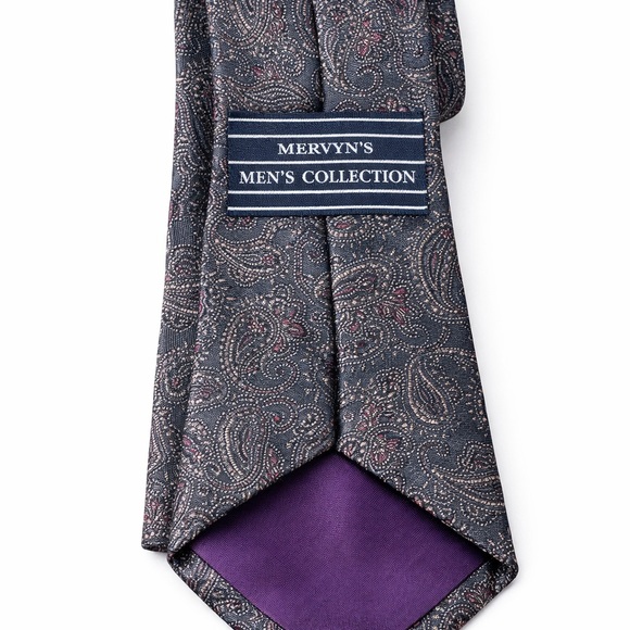 Other - Mervyn’s Collection Paisley Tie - Gray and Purple